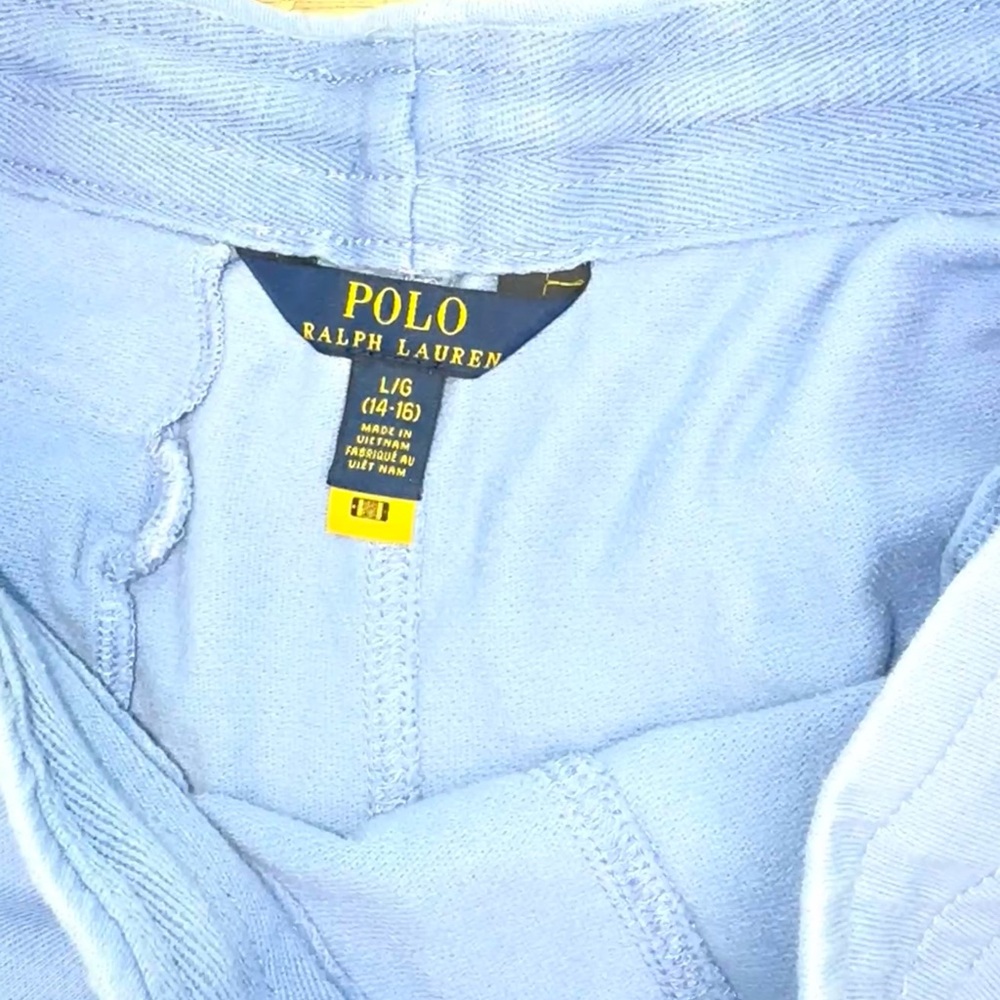 Polo by Ralph Lauren Light Blue Terry Shorts - Picture 6 of 6